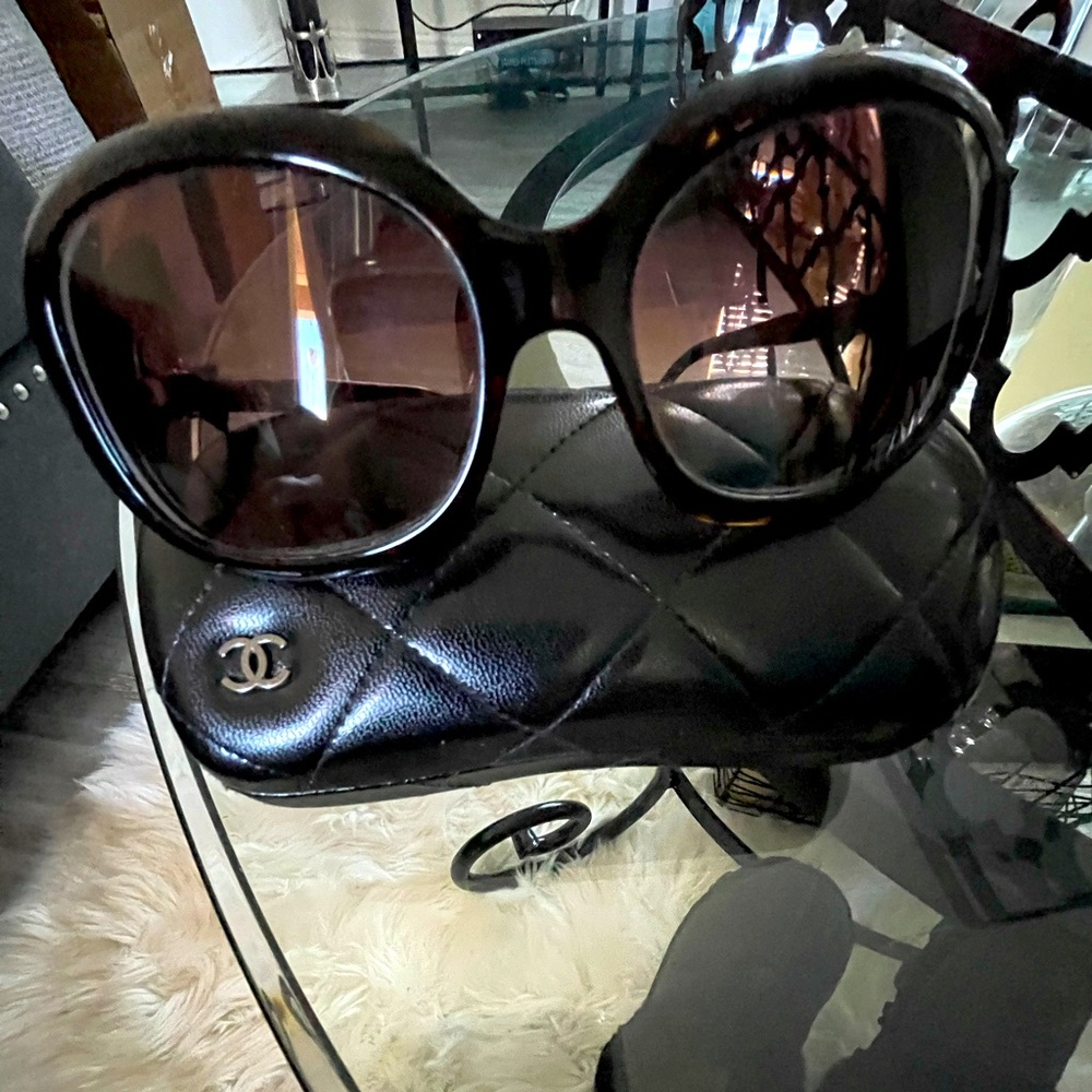 Channel brown/tortoise glasses frames